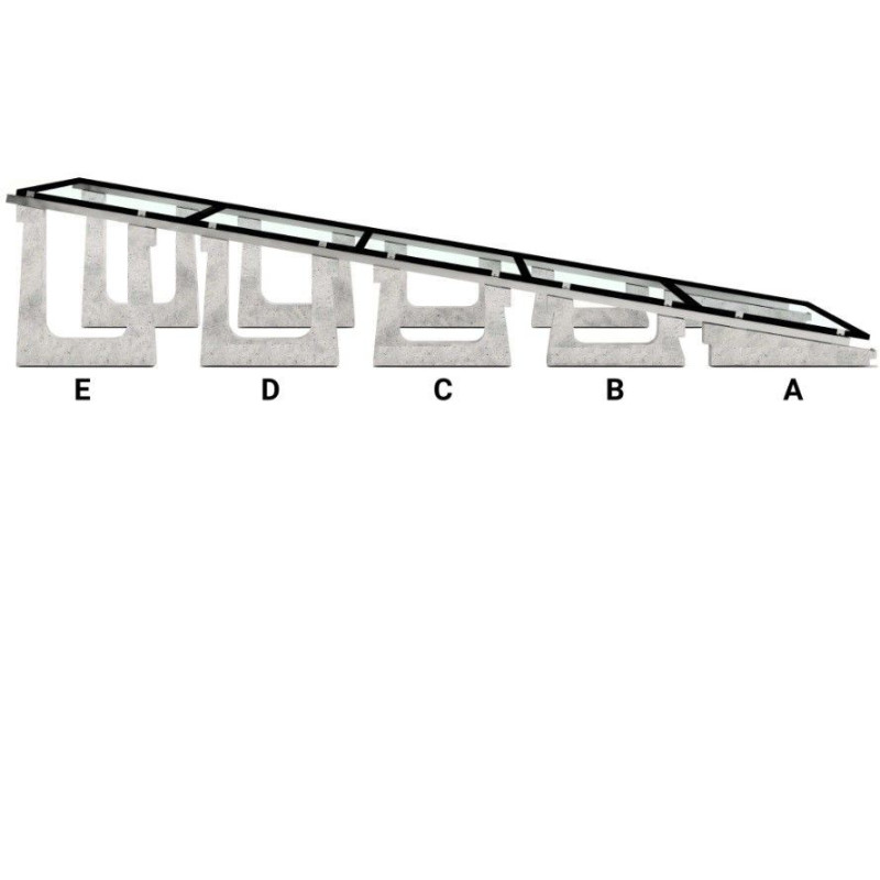 Estructura Hormigón Horizontal Vela Inclinación 10
