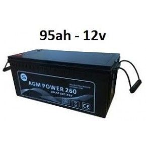 Batería agm 95ah 12v power