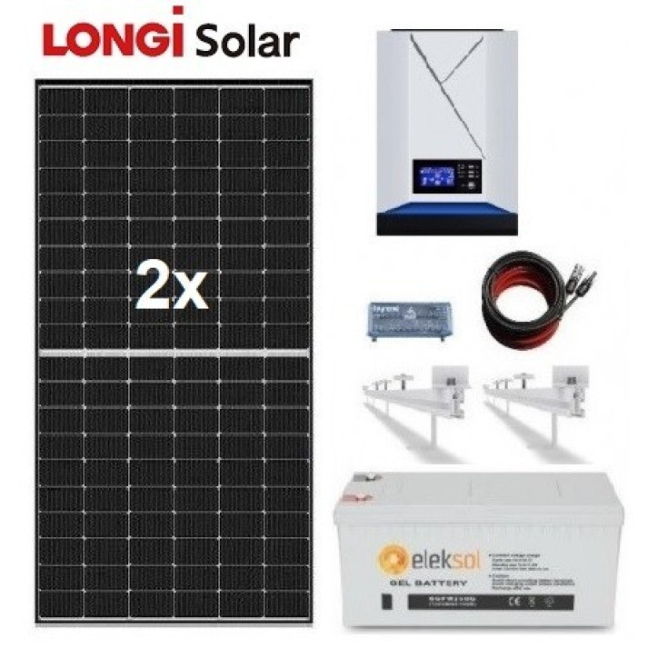 Kit Solar 1000W 12V 4.700Whdía Batería Gel 250Ah
