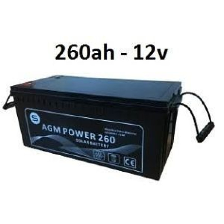 Batería Agm 260ah 12v Power