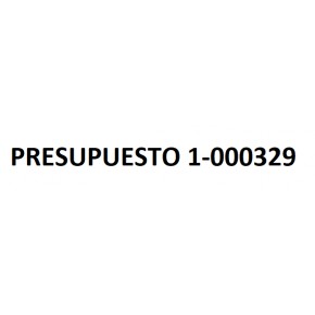 PRESUPUESTO 1-000329