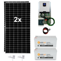 Kit Solar 3.000W 24V 4.500wh/día Gel 250Ah