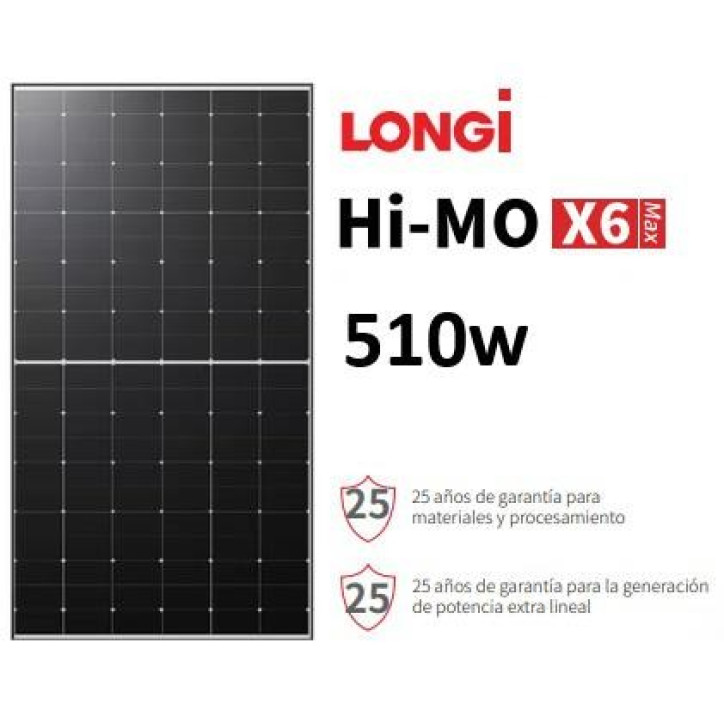 Panel Solar LONGI 510W Hi-MOX6 Max