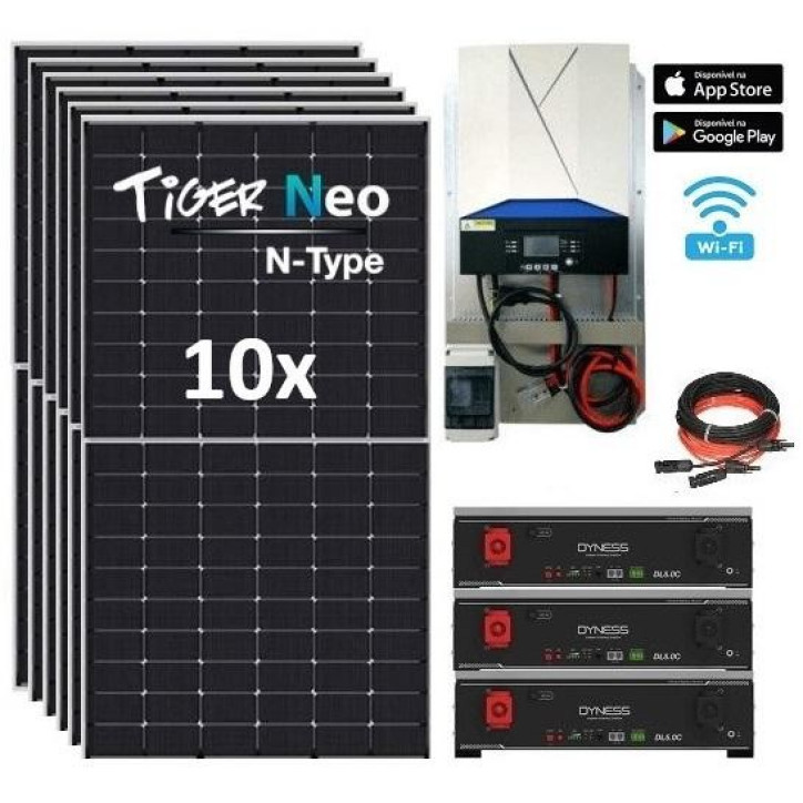 Kit Solar 5.000W 48V 24.000wh/día Litio 15.3Kw