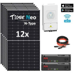 Kit Solar Deye 5 000W 29 000wh/día Litio 10 2Kw