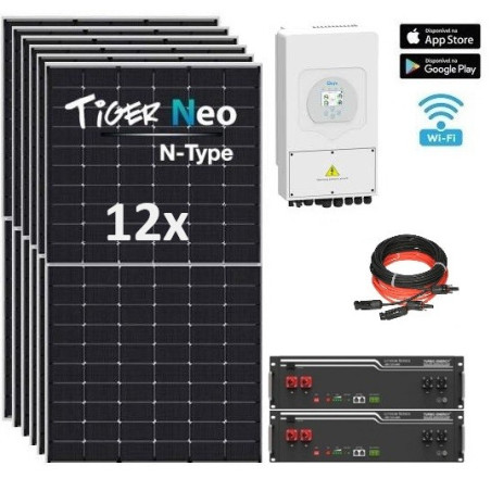 Kit Solar Deye 5 000W 29 000wh/día Litio 10 2Kw