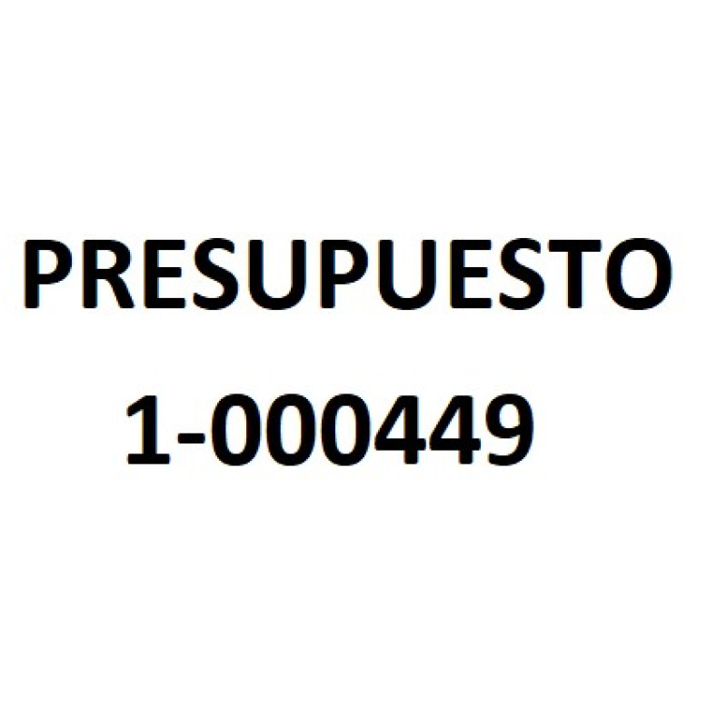 PRESUPUESTO 1-000449