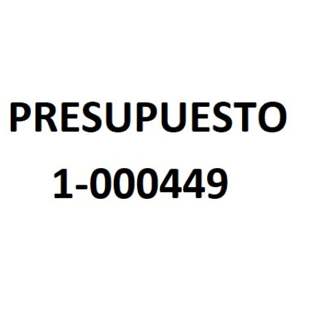 PRESUPUESTO 1-000449