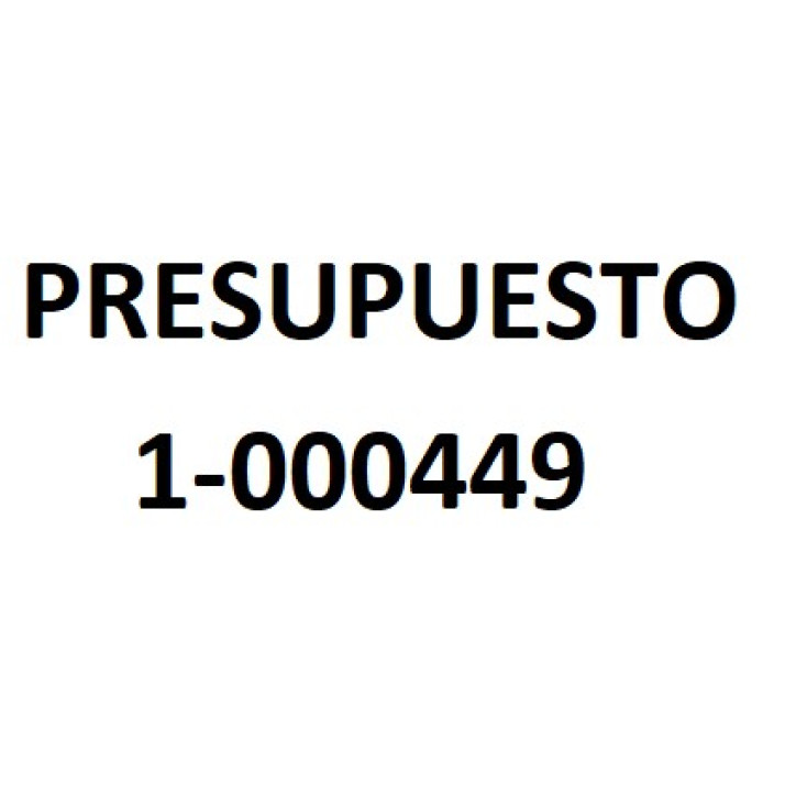 PRESUPUESTO 1-000449