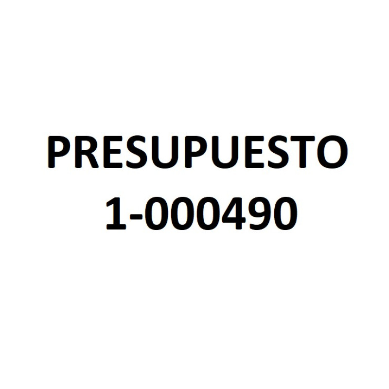 PRESUPUESTO 1-000490