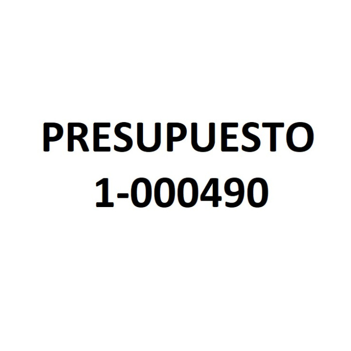 PRESUPUESTO 1-000490