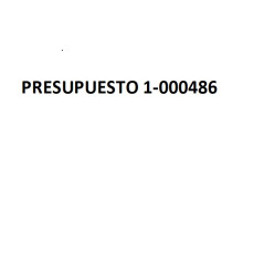 PRESUPUESTO 1-000486