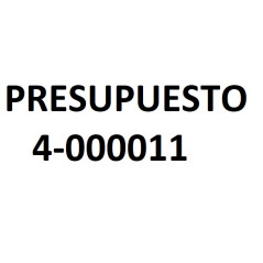 PRESUPUESTO 4-000011