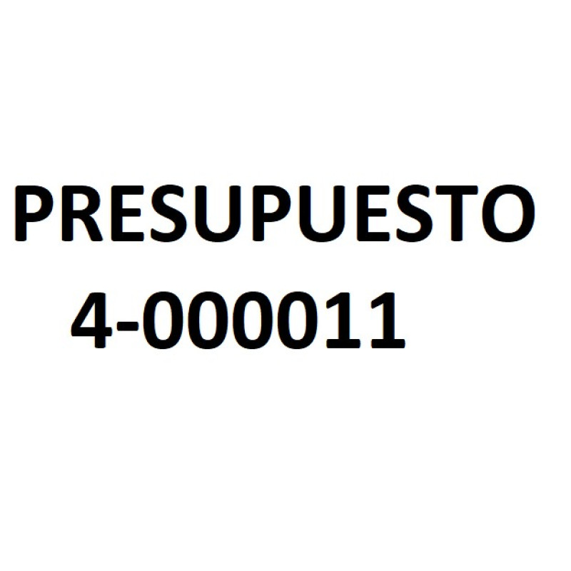 PRESUPUESTO 4-000011