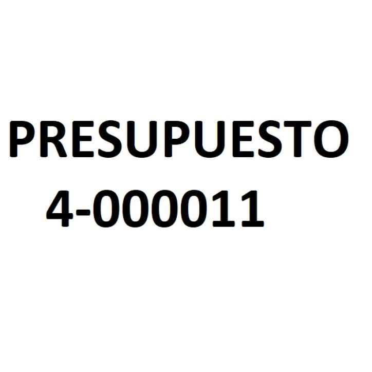 PRESUPUESTO 4-000011