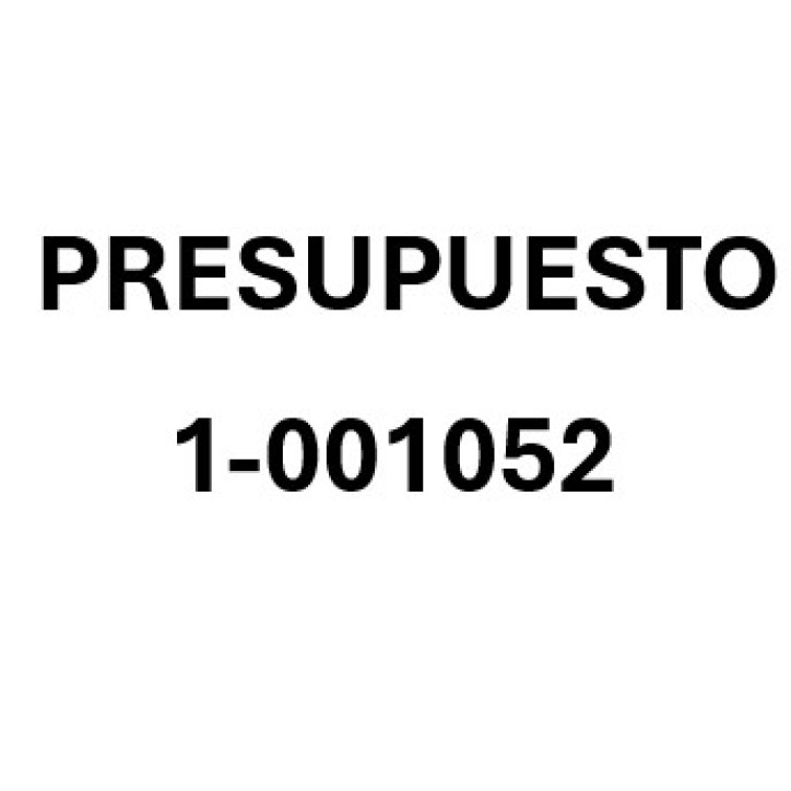 PRESUPUESTO 1-001052