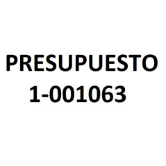 PRESUPUESTO 1-001063