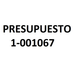 PRESUPUESTO 1-001067