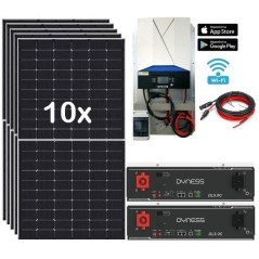 Kit Solar 5 000W 48V 24 000wh/día Litio 10 2Kw