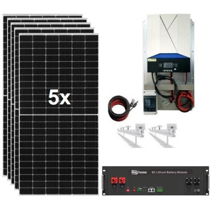 Kit Solar 5.000W 10.000whdia Litio 3,6Kw