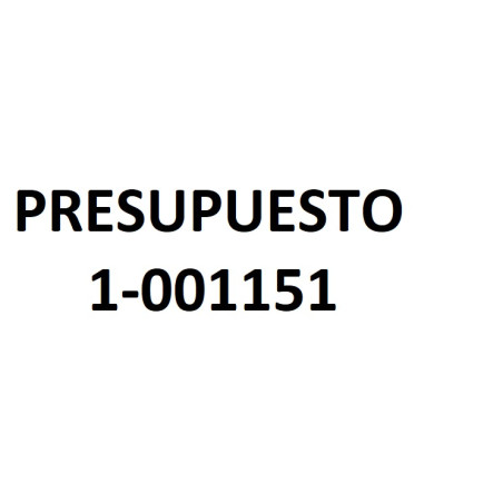 PRESUPUESTO 1-001151