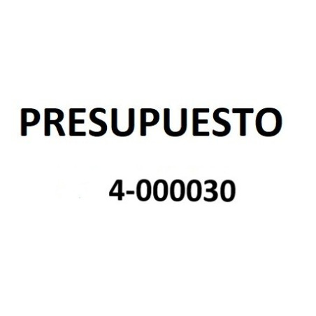 PRESUPUESTO 4-000030
