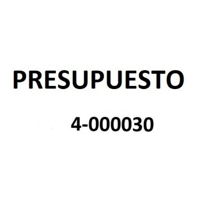 PRESUPUESTO 4-000030