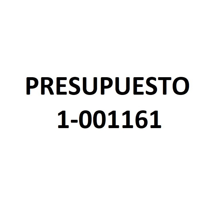 PRESUPUESTO 1-001161