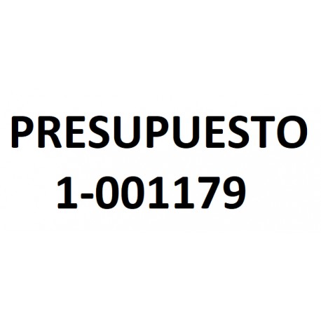 PRESUPUESTO 1-001179