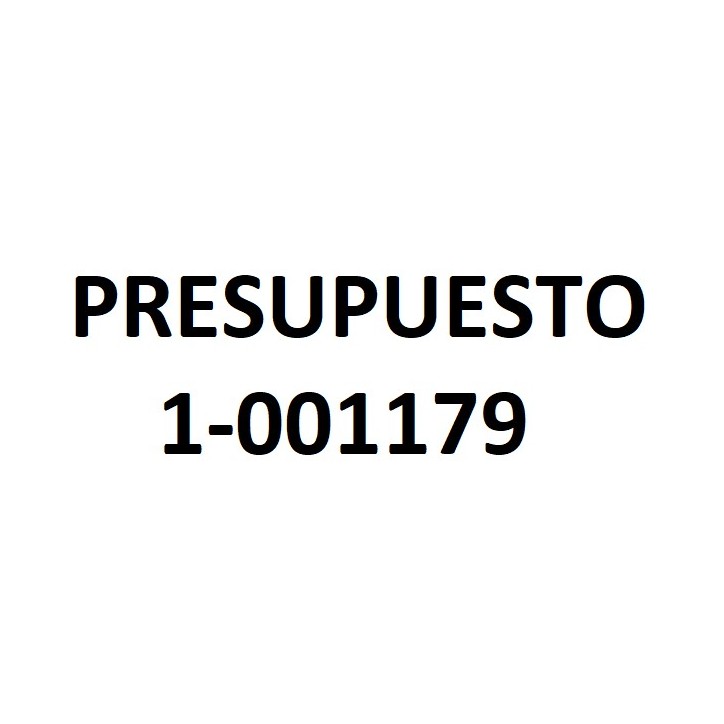 PRESUPUESTO 1-001179