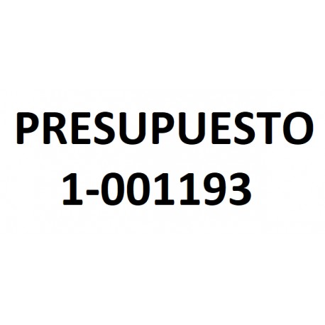 PRESUPUESTO 1-001193