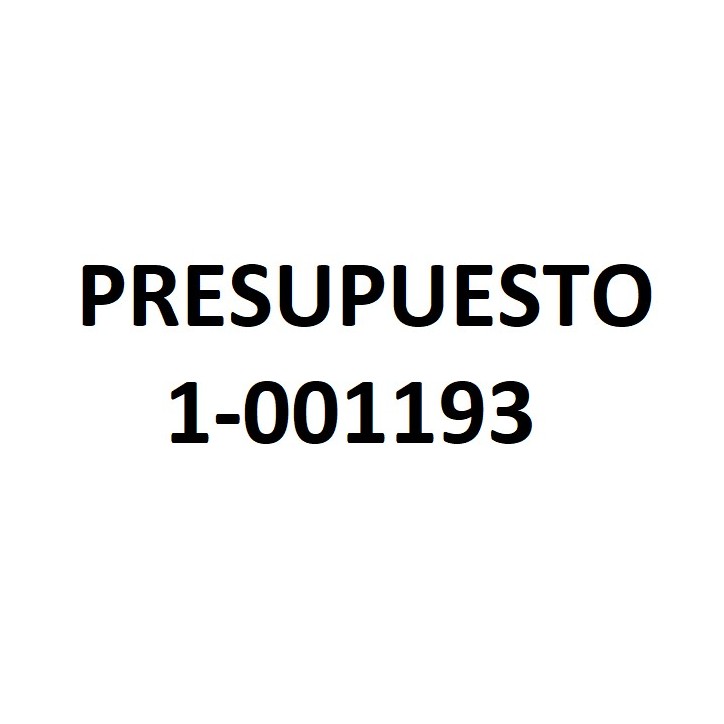 PRESUPUESTO 1-001193