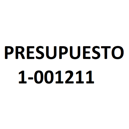 PRESUPUESTO 1-001211