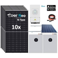 Kit Solar Deye 5.000W con dos baterías batería Deye SE-F5 Pro-C - 51.2V 5.12kWh