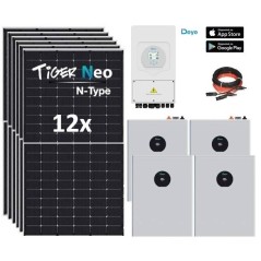 Kit solar 8000w Deye con baterías Deye 20,4Kw