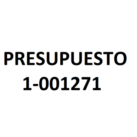 PRESUPUESTO 1-001271