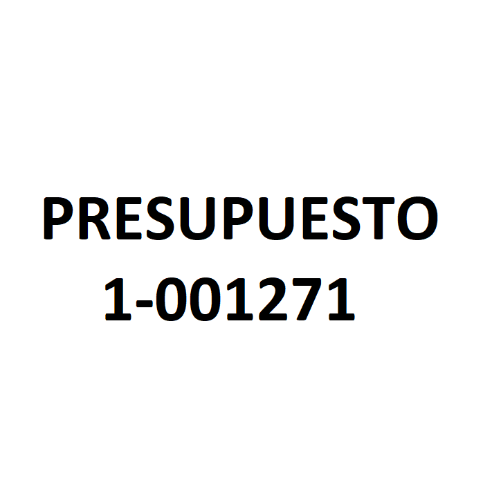 PRESUPUESTO 1-001271