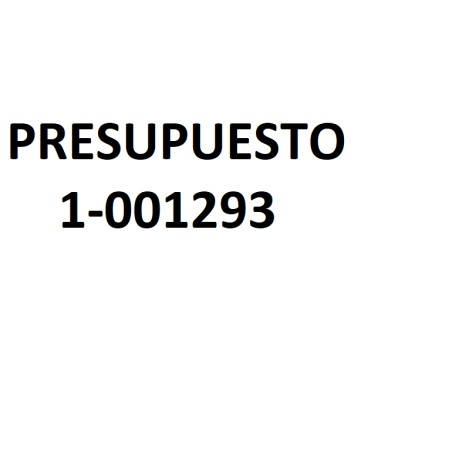 PRESUPUESTO 1-001293