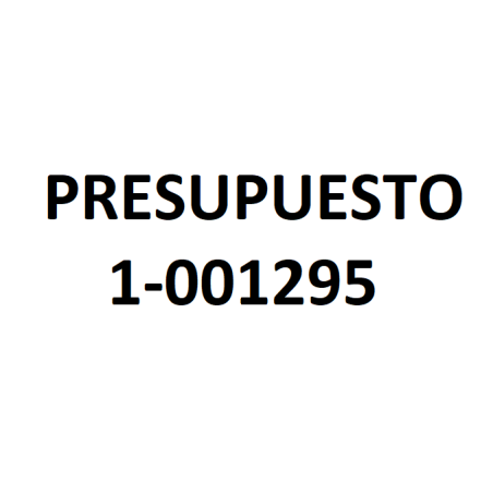 PRESUPUESTO 1-001295