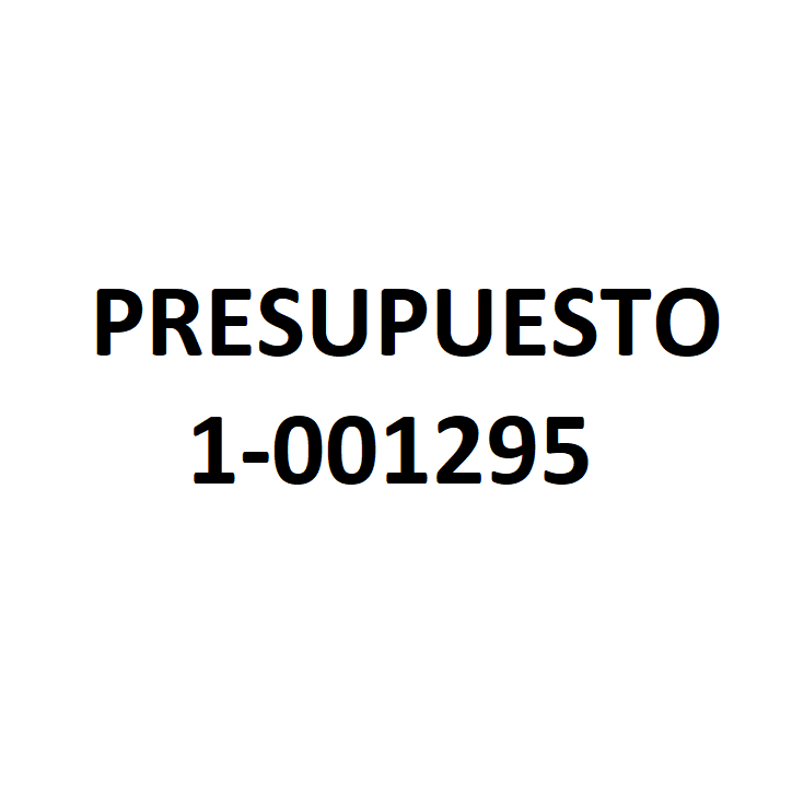PRESUPUESTO 1-001295