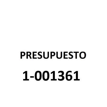 PRESUPUESTO 1-001361