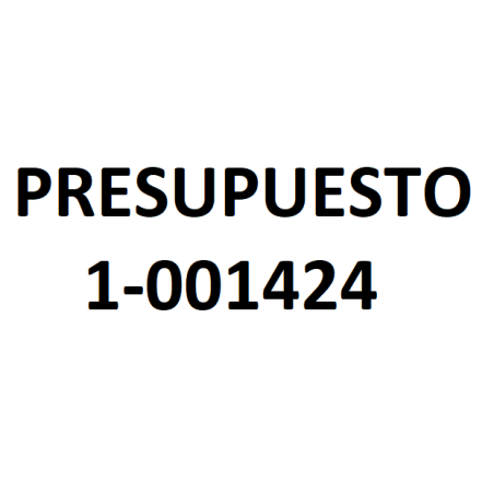 PRESUPUESTO 1-001424