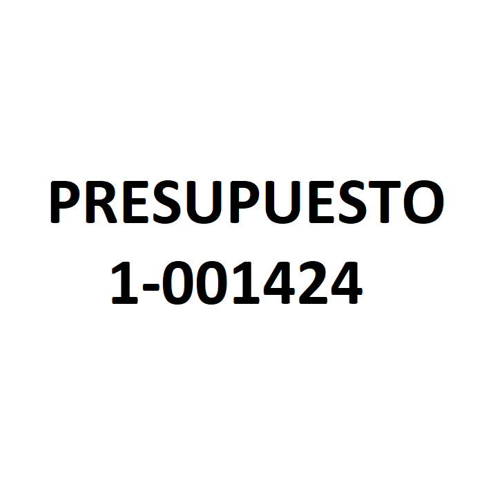PRESUPUESTO 1-001424