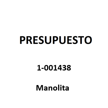 PRESUPUESTO 1-001438