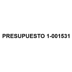 PRESUPUESTO 1-001531