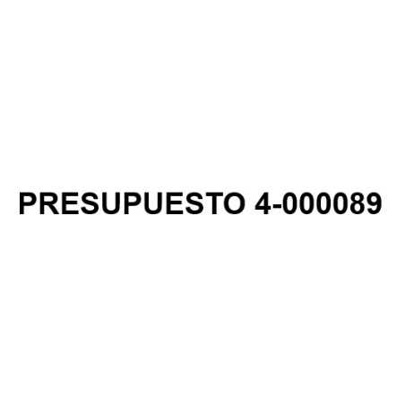 PRESUPUESTO 4-000089