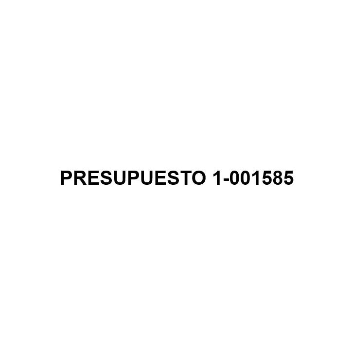 PRESUPUESTO 1-001585