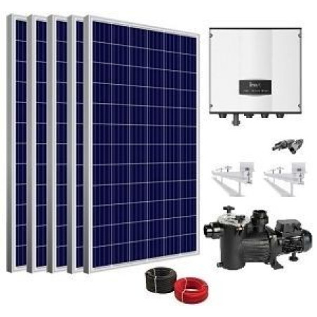 Kit Solar depuradora piscina con bomba 1.5cv