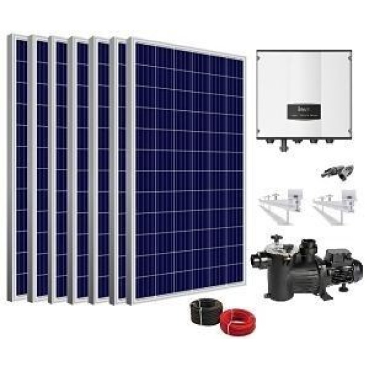 Kit Solar depuradora piscina con bomba 2cv Kit Solar depuradora piscina con bomba 2cv