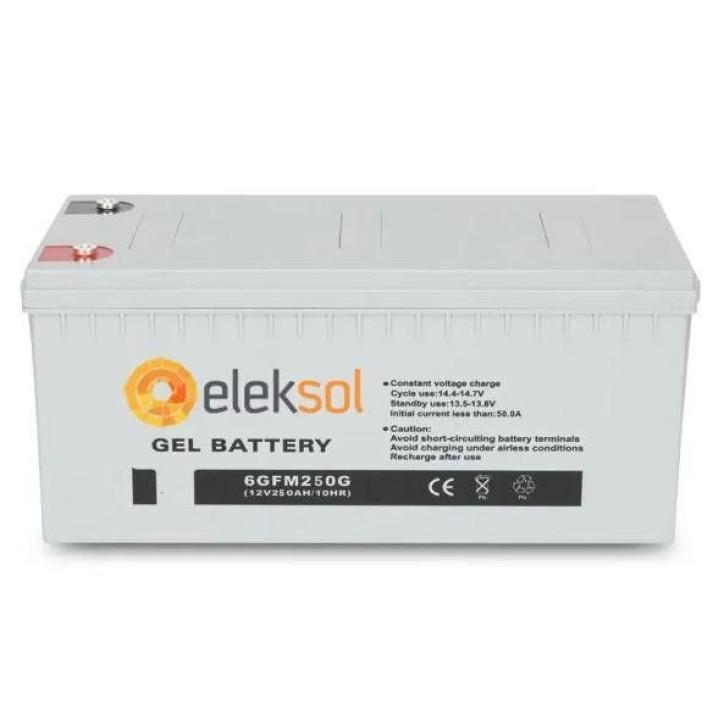 Batería Gel 250Ah 12V Eleksol Batería Gel 250Ah 12V Eleksol
